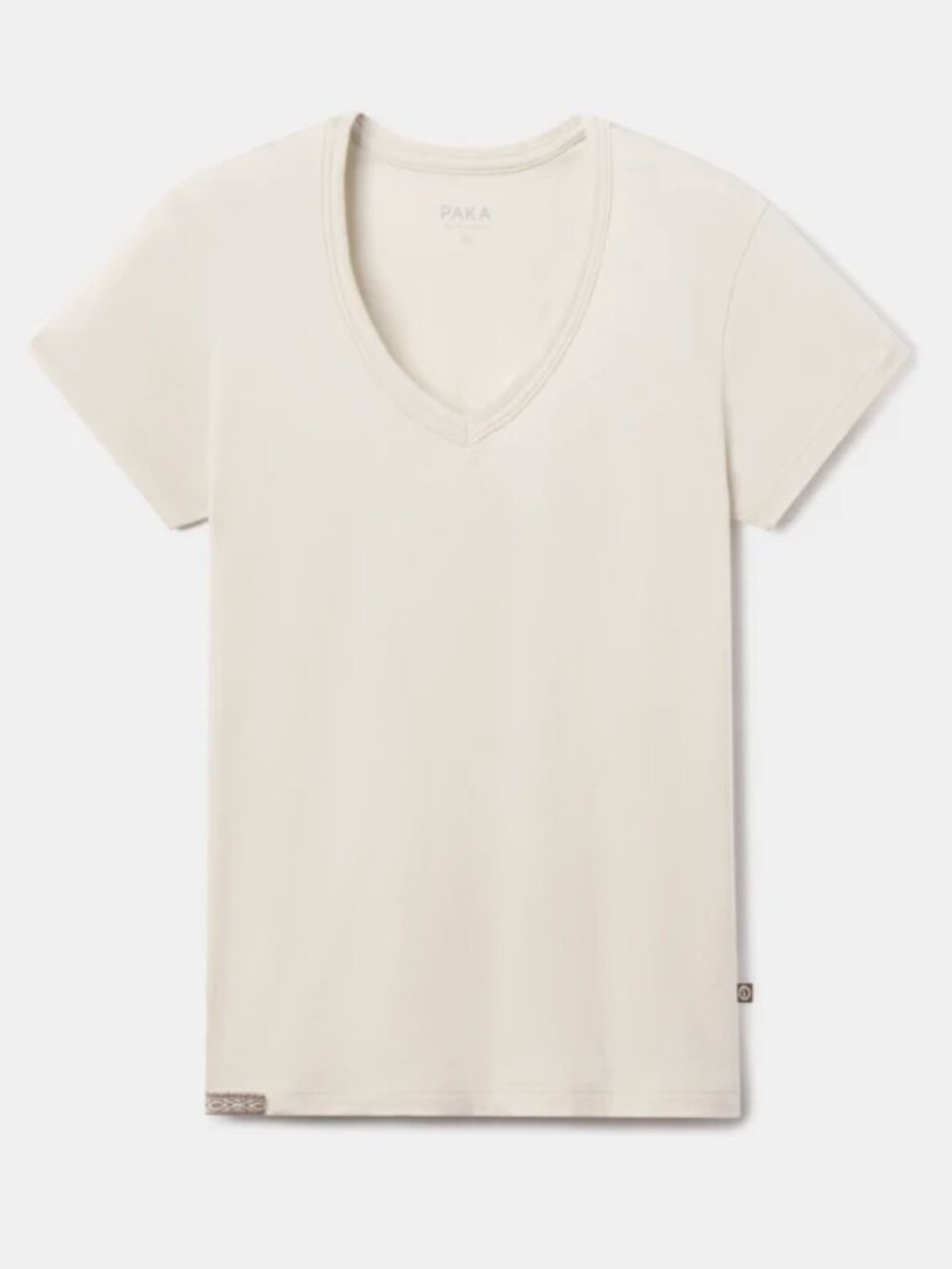NWOT: PAKA Apparel Women's Essential V-Neck, Color: Bone, Size: XS (Never worn) - Picture 2 of 11